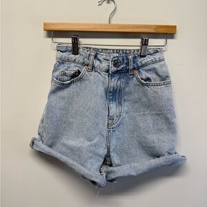 Zara Women’s Light Blue High Waist Jean Shorts Size 0